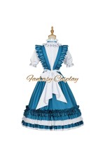 Identity V Journalist Alice DeRoss Alice in Dreamland Blue Lolita Dress Cosplay Costume